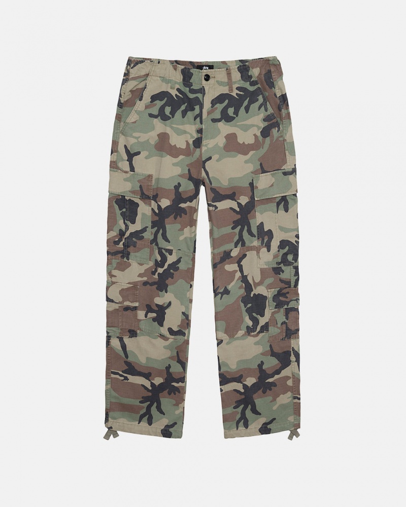 Stussy Surplus Cargo Ripstop - Unisex Jeans Pants Camo | FINZX65734