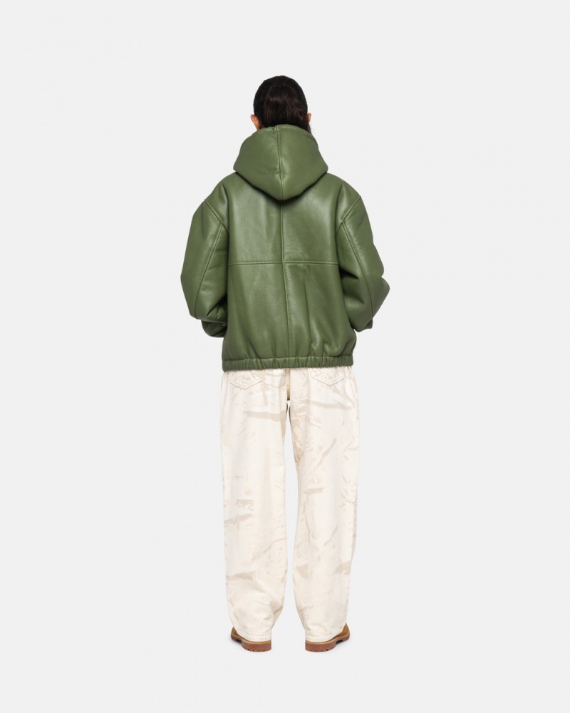 Stussy Työ Jacket Shearling - Unisex Jackets Vihreä | FIDFL94854