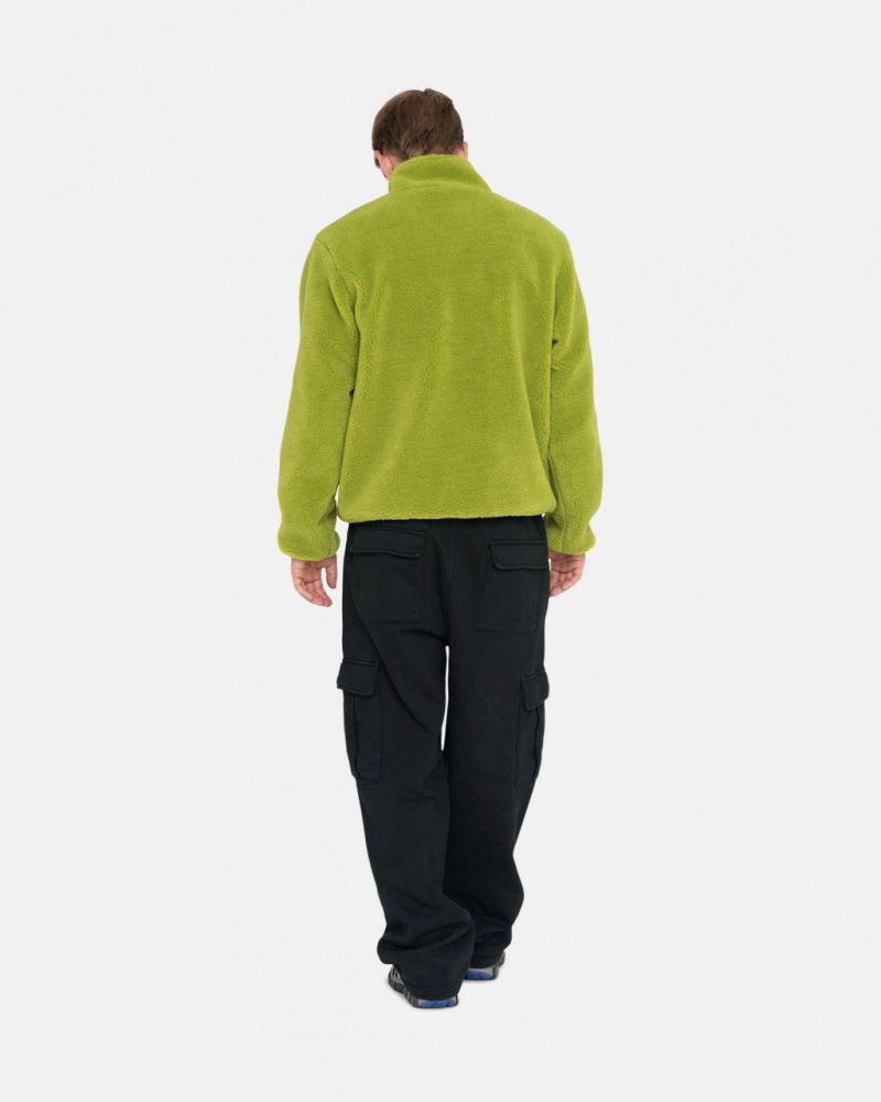 Stussy Urheilu Cargo Fleece Pant - Men&s Pants Mustat | FICVG12956