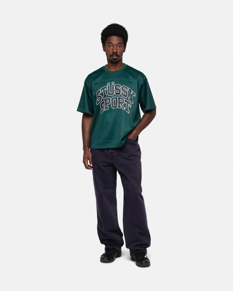 Stussy Urheilu Mesh Football Jersey - Unisex Sweaters Knits Vihreä | YFIGT13206