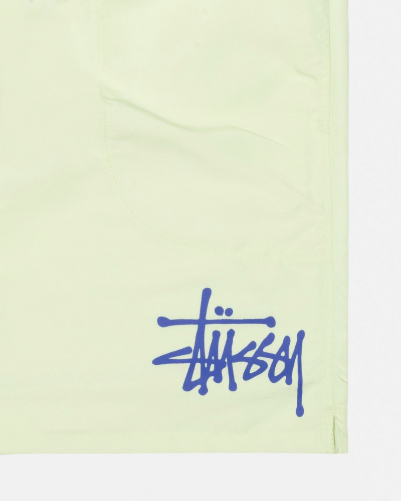 Stussy Vesi Lyhyt Big Basic - Unisex Shorts Trunks Vaaleanvihreä | FIJZR66998