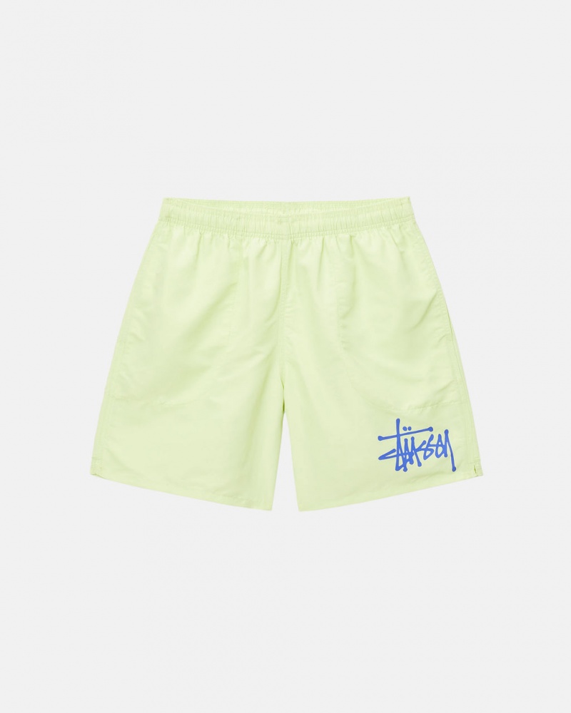 Stussy Vesi Lyhyt Big Basic - Unisex Shorts Trunks Vaaleanvihreä | FIJZR66998