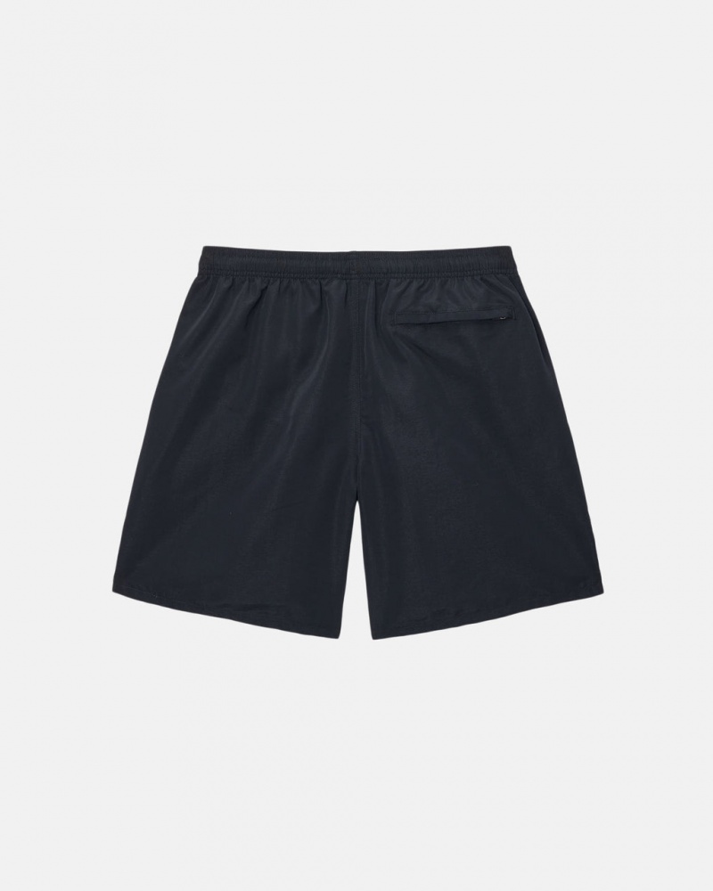 Stussy Vesi Lyhyt Big Basic - Unisex Shorts Trunks Mustat | AFIDF58484