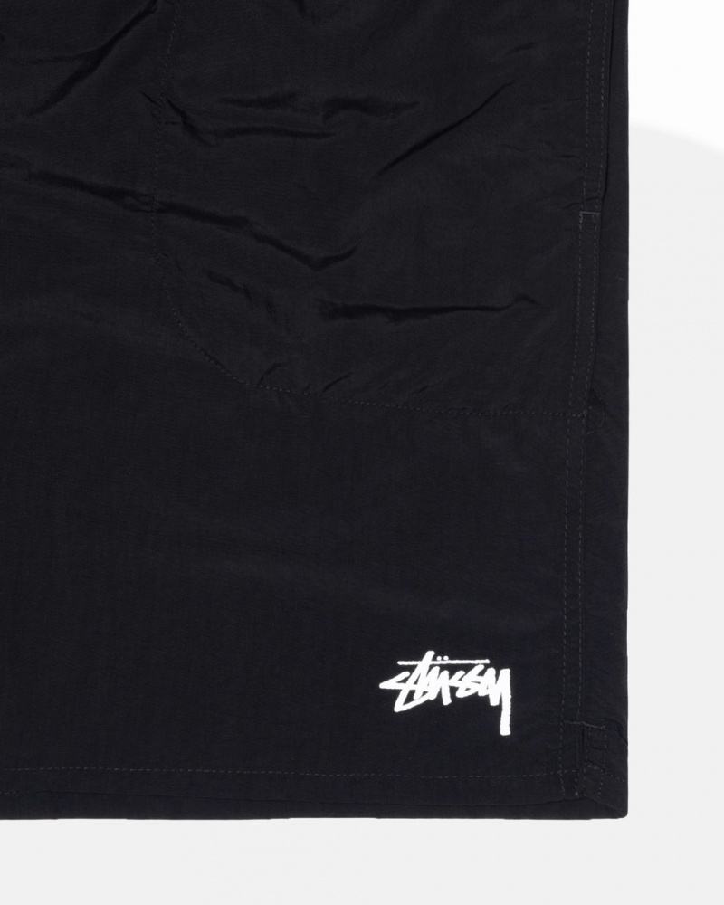 Stussy Vesi Lyhyt Stock - Unisex Shorts Trunks Mustat | FIZPD71510