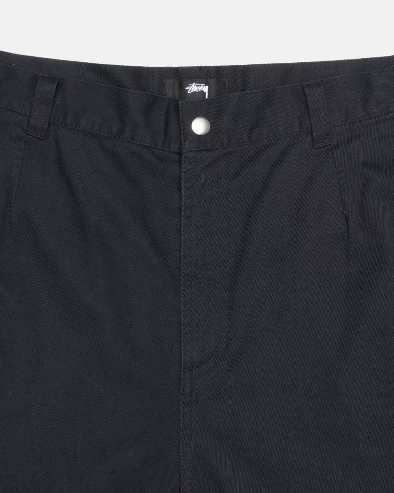 Stussy Workgear Trouser Twill - Unisex Pants Mustat | FICVG69514