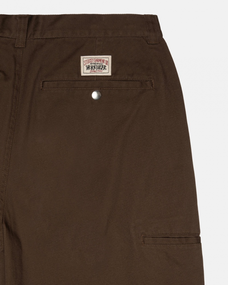 Stussy Workgear Trouser Twill - Unisex Pants Ruskea | PFIER31278